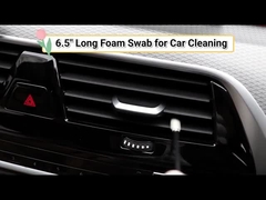 Swab de espuma de mango extendido Azul/verde/negro Swab de punta de espuma con mango largo de 165 mm