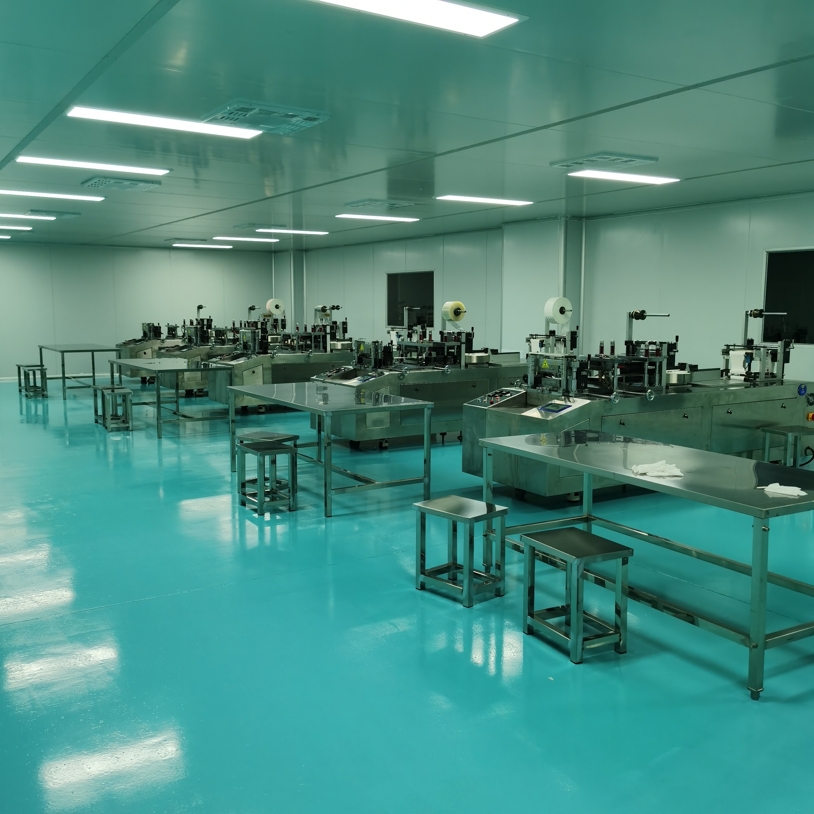 suzhou jintai antistatic products co.ltd línea de producción de fábrica