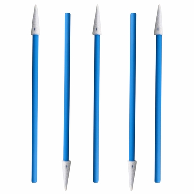 Esponja abierta Mini Pointed Head Foam Swabs de la célula para el recinto limpio