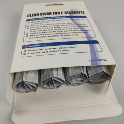 Los Qtips principales del algodón de la esponja de algodón dos llenos de alcohol para IQOS limpian