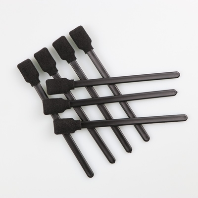 Palillo de la esponja del cuadrado de Cleaning Swab With de la impresora de la extremidad de la espuma del negro del recinto limpio