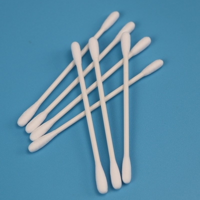 Qtips principales redondos grandes de la esponja de algodón del recinto limpio de 4.5m m biodegradables