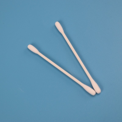 Qtips principales redondos grandes de la esponja de algodón del recinto limpio de 4.5m m biodegradables