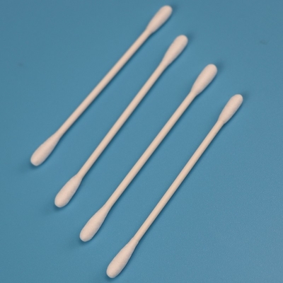Qtips principales redondos grandes de la esponja de algodón del recinto limpio de 4.5m m biodegradables