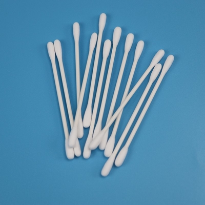 Algodón principal redondo doble Bud Swab For Cleanroom de los Qtips del palillo de papel biodegradable