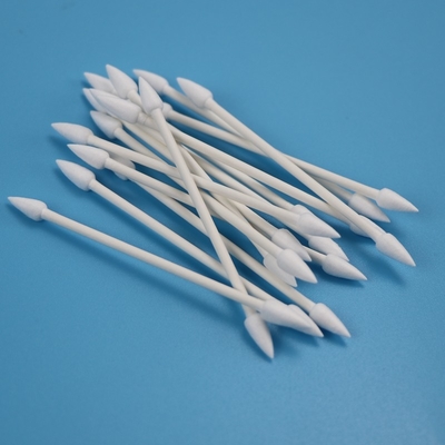 Esponja de algodón acentuada doble de los Qtips de las cabezas del palillo de papel amistoso de Eco para el recinto limpio CA-003