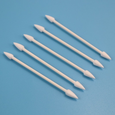 Esponja de algodón acentuada doble de los Qtips de las cabezas del palillo de papel amistoso de Eco para el recinto limpio CA-003
