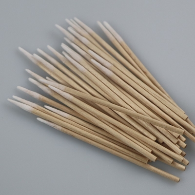 El algodón biodegradable acentuado del recinto limpio de la esponja de algodón del palillo de madera florece para industrial