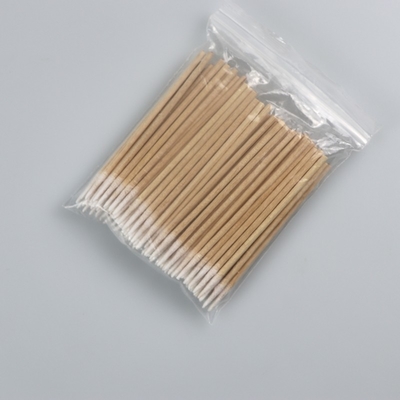 El algodón biodegradable acentuado del recinto limpio de la esponja de algodón del palillo de madera florece para industrial