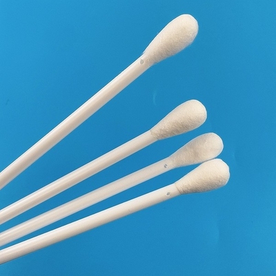 Esponja de algodón disponible de 7,4 pulgadas médica con el agujero principal grande en los palillos de la limpieza de la manija