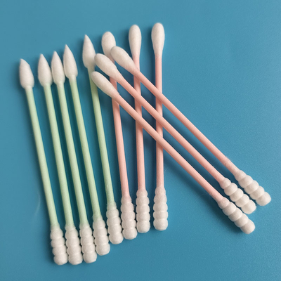 3" maquillaje respetuoso del medio ambiente del palillo del Libro Verde que quita el algodón Bud Swab For Daily Use