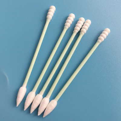 3" maquillaje respetuoso del medio ambiente del palillo del Libro Verde que quita el algodón Bud Swab For Daily Use