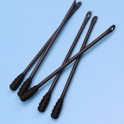 algodón de limpieza Bud Swab For Daily Use del acné de los Qtips del negro de 50pcs Eco-Frinedly