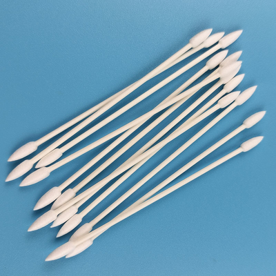 el doble de papel amistoso del palillo de 3m m Eco señaló la esponja de algodón cosmética de los Qtips para la eliminación del maquillaje