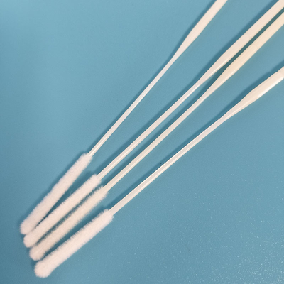 ABS Stick Flocked Nylon Nasal Swab Colección de muestras Swab con punto de ruptura Envuelto individualmente