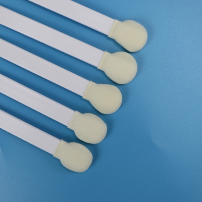 Cuchillos de punta de espuma de bastón blanco desechable de PP Cuchillos médicos de cabeza de espuma de esponja redonda