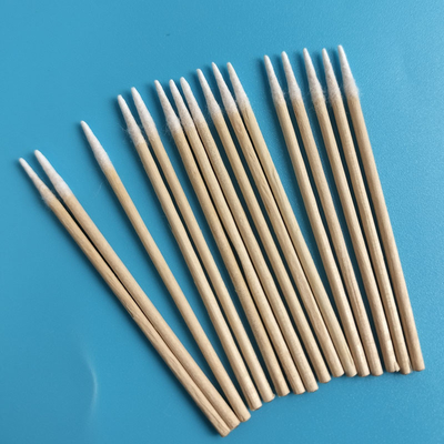 Uneditales de madera Micro puntas de Qtips de algodón para tatuajes