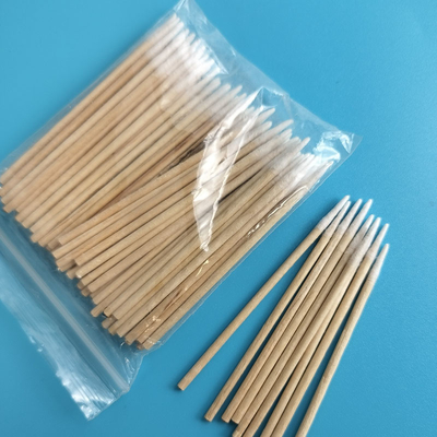Uneditales de madera Micro puntas de Qtips de algodón para tatuajes