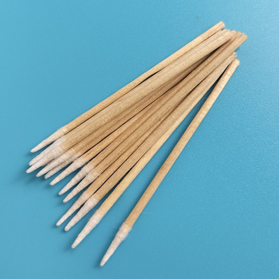 Uneditales de madera Micro puntas de Qtips de algodón para tatuajes