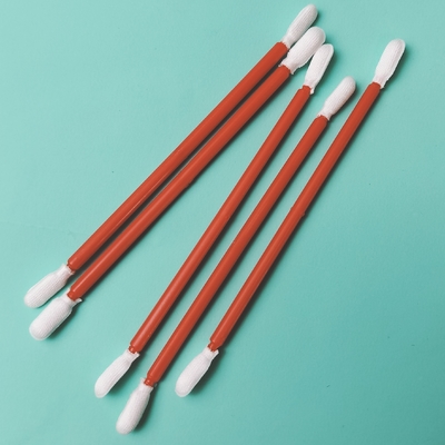 Swab de cuarto limpio de fibra microfibra de doble extremo sin polvo para limpieza de fábrica