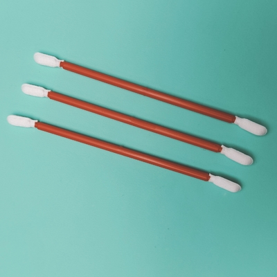 Swab de cuarto limpio de fibra microfibra de doble extremo sin polvo para limpieza de fábrica