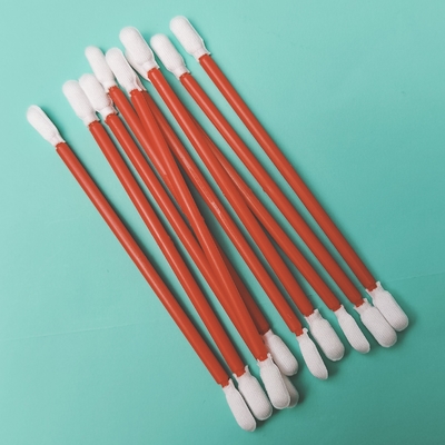 Swab de cuarto limpio de fibra microfibra de doble extremo sin polvo para limpieza de fábrica