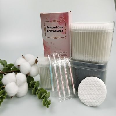 100/500 piezas de almohadillas de algodón para maquillaje a granel, hipoalergénicas, redondas, no tejidas, para el rostro, con bolsa de viaje