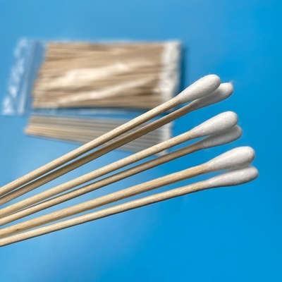 Envases de algodón de madera de 150 mm de largo envases de recogida de muestras