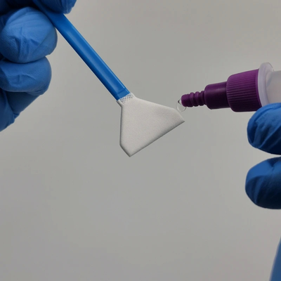 Swabs de limpieza de sensores de palo azul libres de lino para el mantenimiento de sensores de cámara