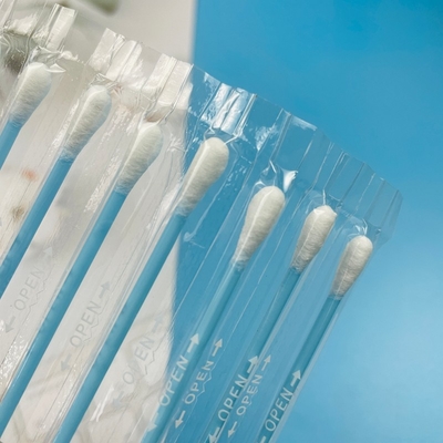 Swabs de algodón de salón profesional envueltos individualmente con puntas redondas / puntiagudas para el uso de extensiones de lápiz en el spa