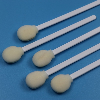 Aplicador de tampón de espuma de chuleta de plástico blanco desechable