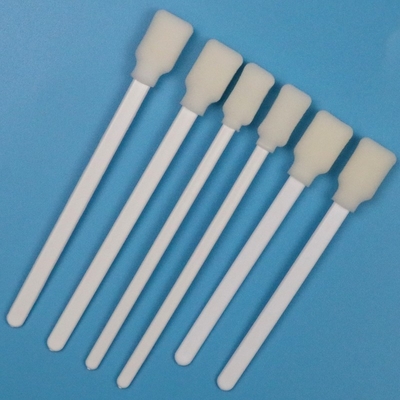 106 mm Reutilizable Etiqueta de PP Blanco Rectángulo Esponja Swab de la piel Antiseptico Swab de espuma médica aplicador