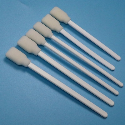106 mm Reutilizable Etiqueta de PP Blanco Rectángulo Esponja Swab de la piel Antiseptico Swab de espuma médica aplicador