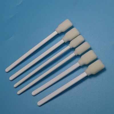 106 mm Reutilizable Etiqueta de PP Blanco Rectángulo Esponja Swab de la piel Antiseptico Swab de espuma médica aplicador