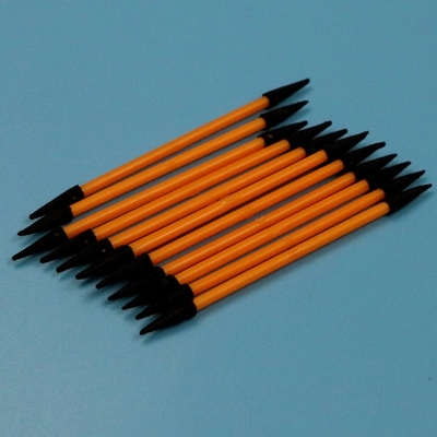 TX750 Lint Free Orange Handle Mini Punzante Esponja Pedazo de Espuma de Sala Limpia Pequeño de doble extremo para una limpieza detallada