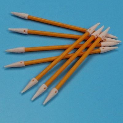 TX750 Mini Swab de esponja de doble extremo comprimido de sala limpia pequeña detallado de espuma con palo de naranja