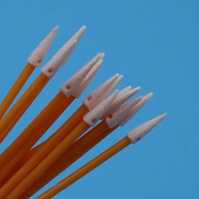 TX750 Mini Swab de esponja de doble extremo comprimido de sala limpia pequeña detallado de espuma con palo de naranja