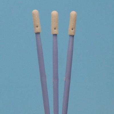 TX742 Manilla azul libre de lingotes de doble extremo Mini Esponja Comprimida de pequeño salón limpio Swab de espuma para una limpieza detallada