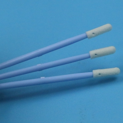 TX742 Manilla azul libre de lingotes de doble extremo Mini Esponja Comprimida de pequeño salón limpio Swab de espuma para una limpieza detallada