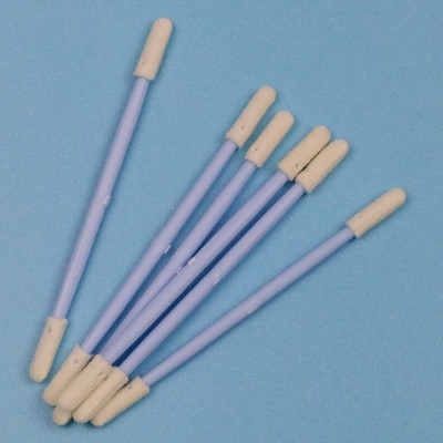 TX742 Manilla azul libre de lingotes de doble extremo Mini Esponja Comprimida de pequeño salón limpio Swab de espuma para una limpieza detallada