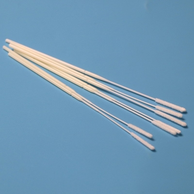 Envase nasal de nylon envuelto y flocado con tubo de recogida de muestras estériles