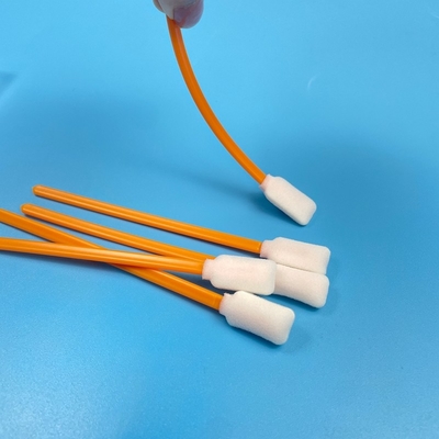 Múltiples propósitos 5 pulgadas de limpieza Esfregón naranja Rectangular de espuma Consejos de PP duradero Manos No derramamiento Diseño