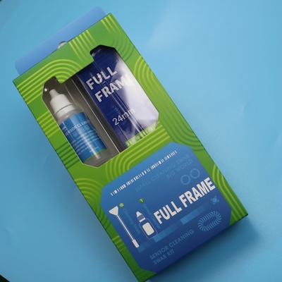 2 en 1 Lint Free Camera Cleaner Sensor Microfiber Swab Kit de limpieza de cámara de fotograma completo con líquido