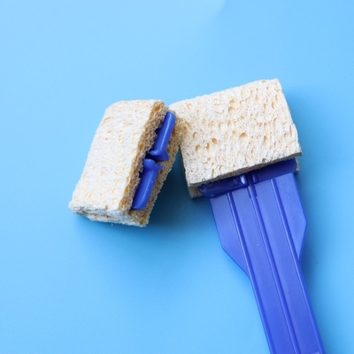 Recolección de muestras de esponjas rectangulares de celulosa de alta absorción Swab aplicador de esponjas montado en una vara