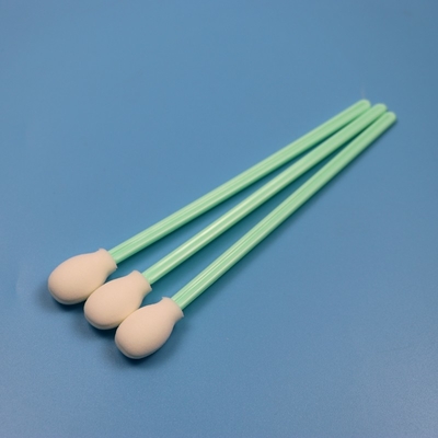 180mm Lint Free Extra Long Handle Esponja redonda en el cuarto limpio Impresora de esfregón de limpieza de espuma circular