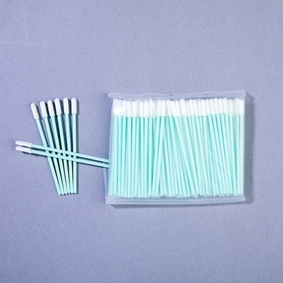 Herramientas de limpieza de micro ranuras TX750 Tipo 76mm Espuma Swabs de punta con mango de PP resistente
