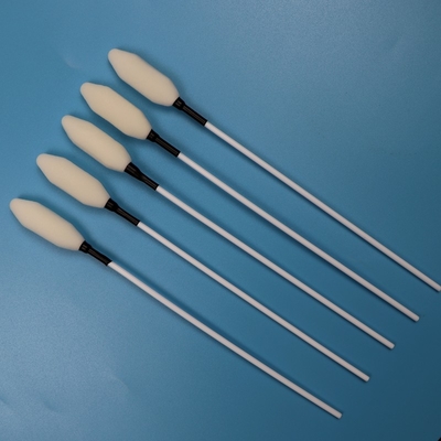 21 cm de largo palo de PP gran cabeza de remo Esponja médica palo Trocar limpieza de espuma Swab