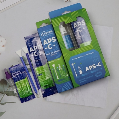 Kit de limpieza de cámara 3 en 1 portátil con sensor de microfibra de doble extremo Swab con solución