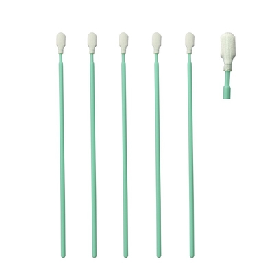 TX761 Lint Free Green Stick Limpieza óptica con bastón de poliéster ESD Limpieza de cuarto limpio