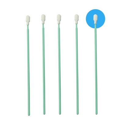 TX761 Lint Free Green Stick Limpieza óptica con bastón de poliéster ESD Limpieza de cuarto limpio